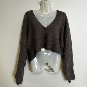 ◾️Coca Come One Come All Button Up Cashmere Blend Cropped Cardigan Sweater